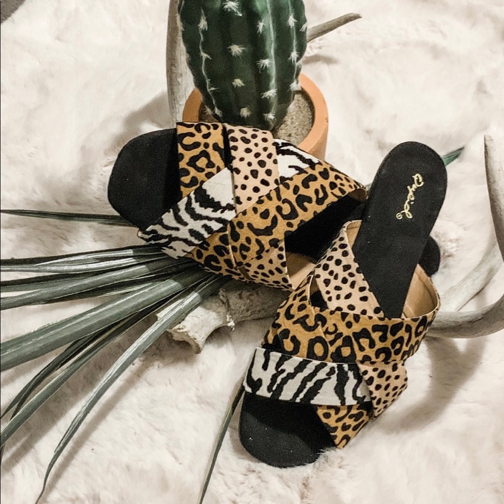 Animal Print Sandals